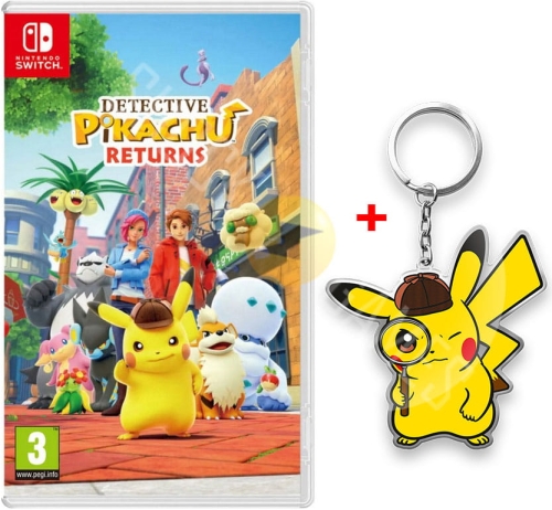 Gra Nintendo Switch Detective Pikachu Returns Detektyw Pikaczu + Brelok