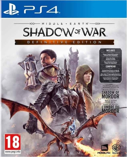Gra PS4 Śródziemie Cień Wojny Edycja Ostateczna PL Middle Earth Shadow of War Definitive Edition