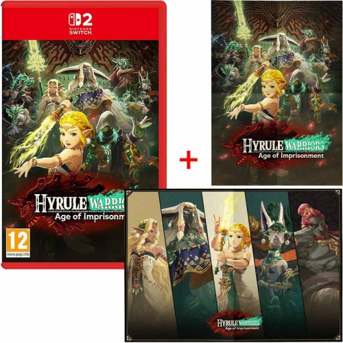 Gra Nintendo Switch 2 Hyrule Warriors Age of Imprisonment + Plakat