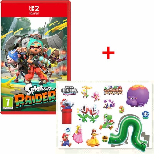 Gra Nintendo Switch 2 Splatoon Raiders + Naklejki